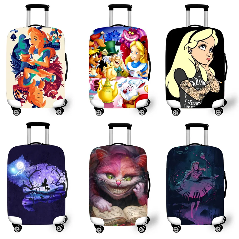 Case para Acessórios de Viagem Elástica Bagagem Capa Protetora Trolley Mala Cases Covers 3d Cinderell Padrão