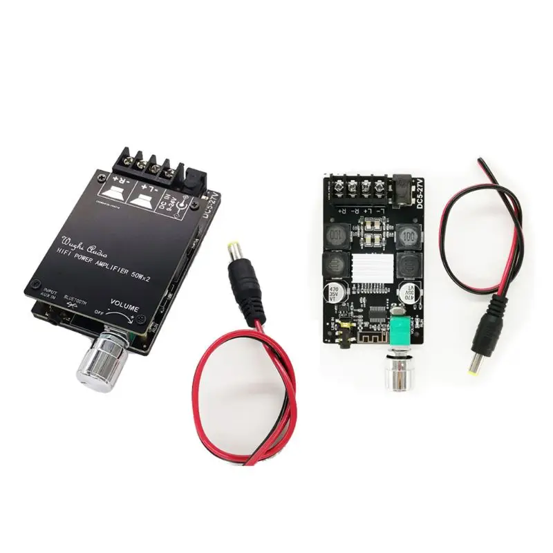 

HIFI 5.0 Bluetooth Amplifier Board Wireless Audio Digital Power TPA3116D2 50W x 2 Dual Channel Stereo Amplificador