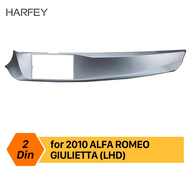 Harfey левым двойной Din рамка лицевой панели для ALFA ROMEO 2010 2011 2012 2013- автомобильный стерео тире Панель крепление в комплекте