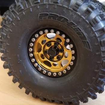 

4Pcs Alloy 1.9 CNC Wheels Rims CJGLG0014 for 1/10 RC Crawler Axial SCX10 SCX10 II 90046 Traxxas TRX4 D90