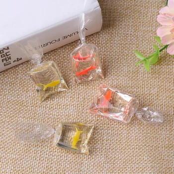 

1 Pc Artificial Water Bag Fish Miniature Dollhouse Ornament Home Craft Decor Funny phone case Decoration DIY Earring Accessory