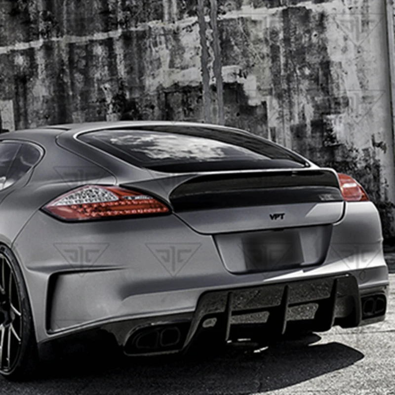 Углеродное волокно Кра заднее крыло багажник выступ Спойлеры для Porsche Panamera 970 971
