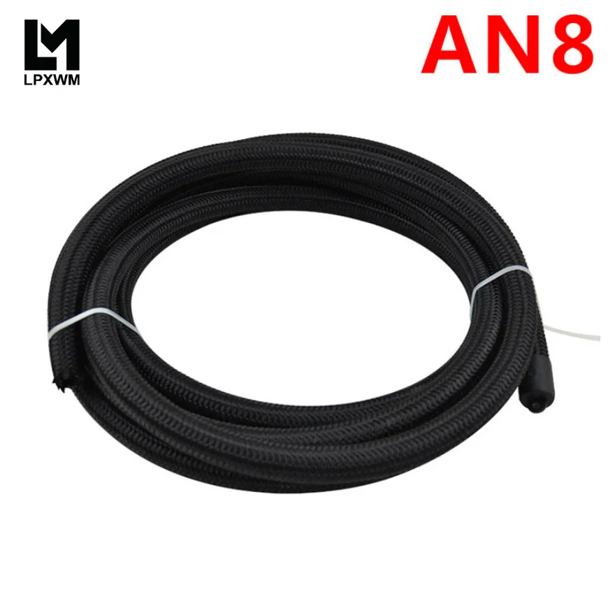 

8 AN Pro's Lite Black Racing Hose Fuel Oil Line 350 PSI 7313