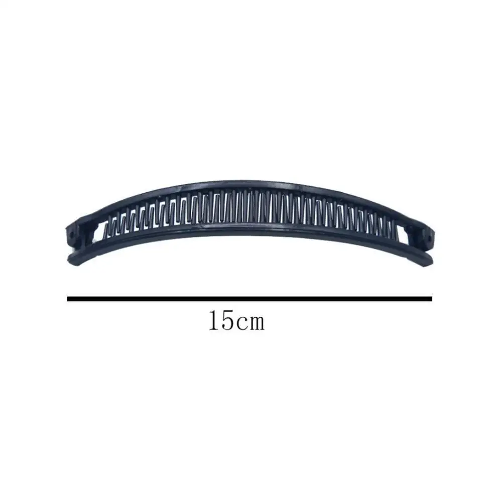 Простой Зажим Шпилька для волос банан волос гребень конский хвост держатель гребень клип форма черный/белый Корея волос гребень