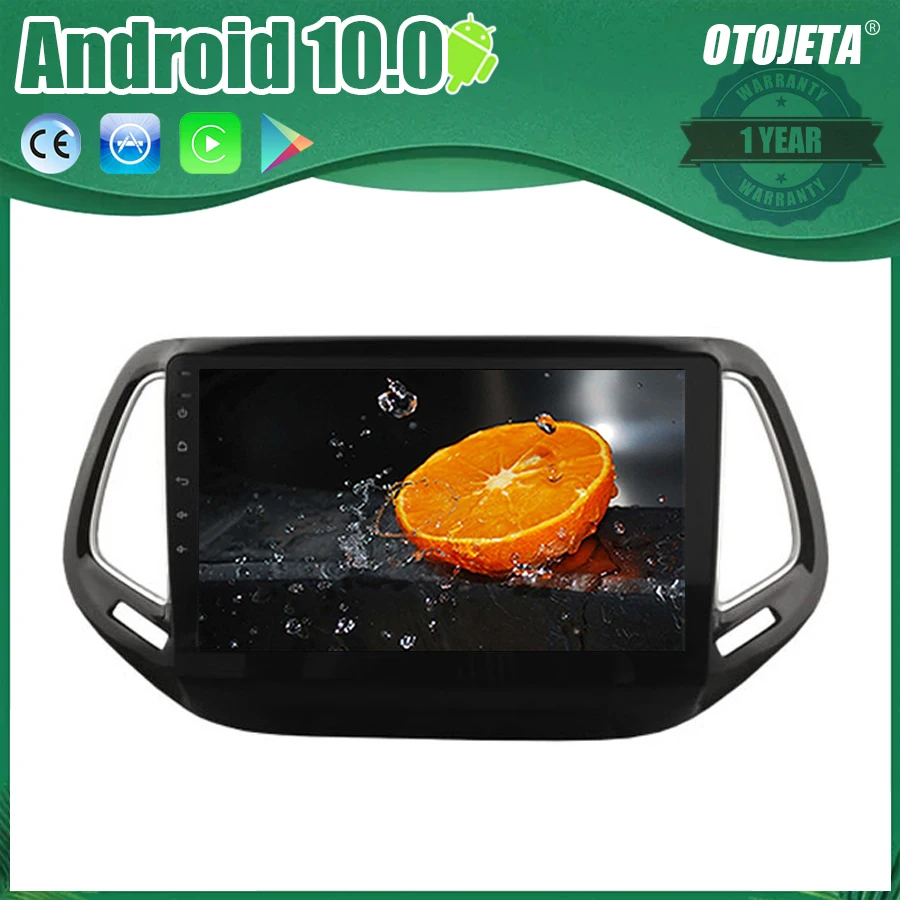 OTOJETA Android 10 2.5D экран автомобильный радиоплеер для JEEP COMPASS 2017 bluetooth мультимедийный