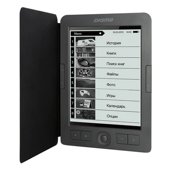 

E-book Digma e656 cover, 6 ", dark gray