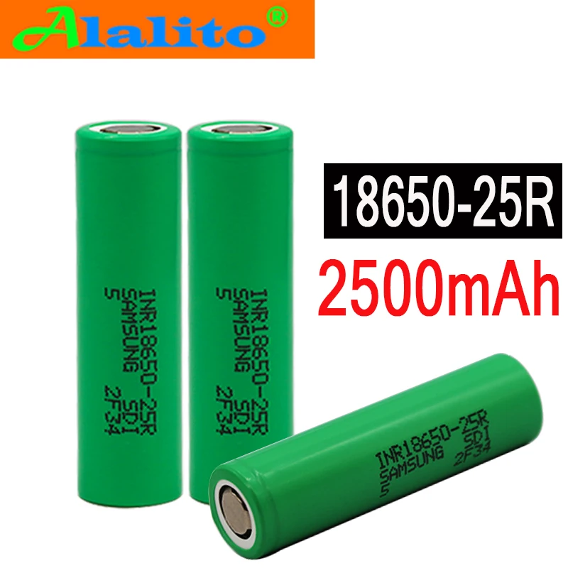 18650 батарея 2500 mAh 3,6 V для samsung INR18650-25R 20A разряженная электронная сигарета использования