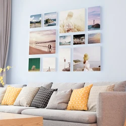 Tablero de pared de corcho para fotos decoración de interiores marco de fotos de exhibición de arte Material ligero y ecológico regalos de amigos de Navidad
