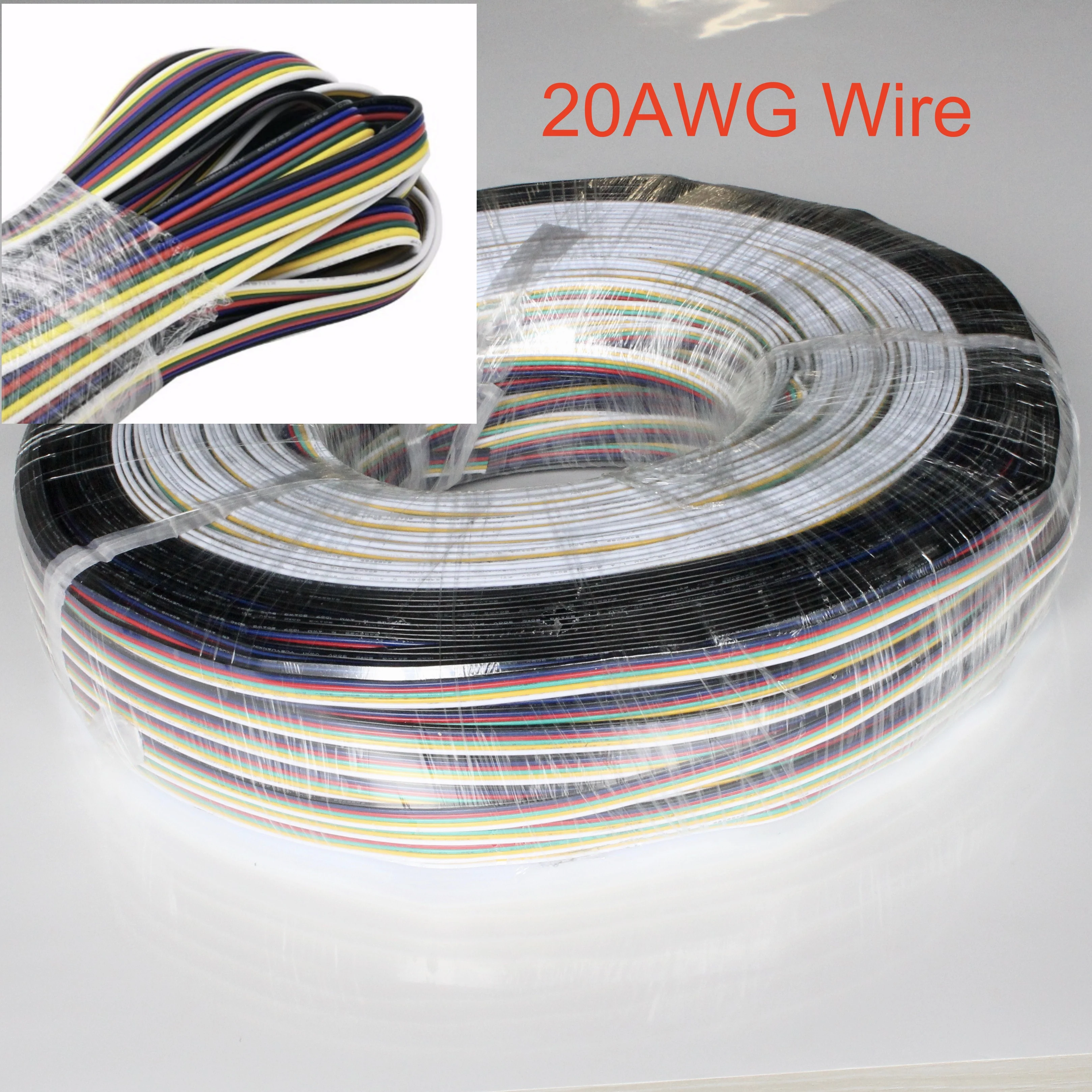 6Pin 20AWG провод для RGB+ CCT полосы