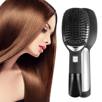 

NEW Portable Hair Straightener Comb Negative Ion Straight Hair Combs Smooth Hair Brush Iron Anti-static Hair Massage Comb