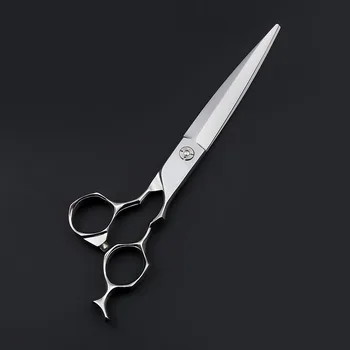 

Japan 440C Stainless Steel 7.0 inch Professional pet scissors for Dog Grooming straight right hand shears pet groomer scissors