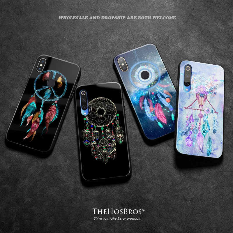 Ловец снов Тотем мягкий силиконовый стекло чехол для телефона Xiaomi mi 8 9 se mix 2/2s 3 s