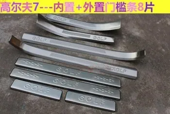 

For Volkswagen Golf 7 2016 2017 High-quality stainless steel Threshold bar Trunk guard threshold Shield Anti-scratch Car styling