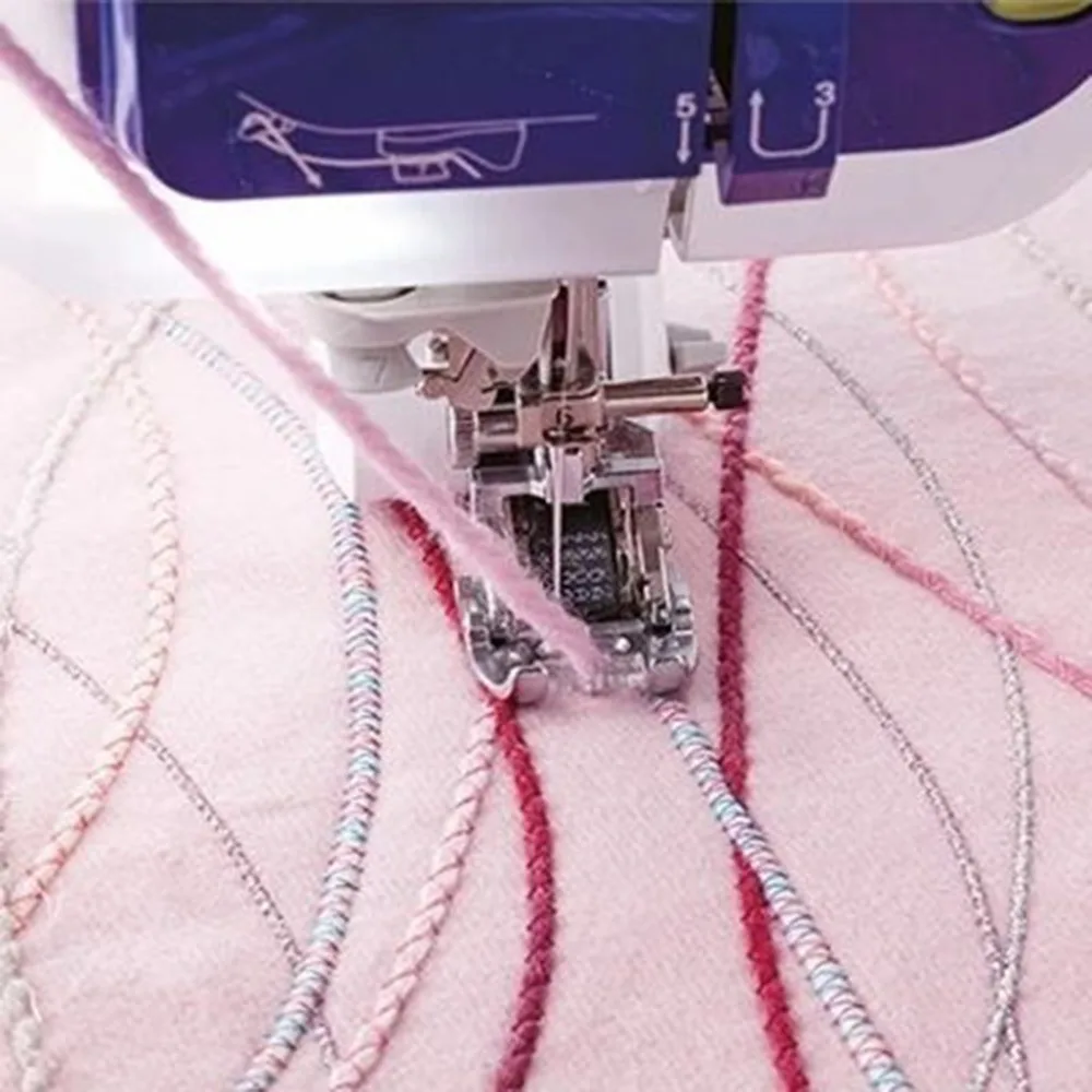 3D кисточка Циркулирующая для ног давление домашняя швейная машина пресс er лапка из нержавеющей стали швейные украшения аксессуары для ног пресс