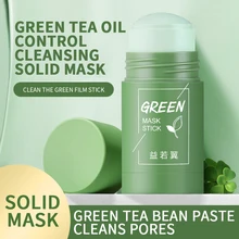 Mud Mask Stick Deep Cleansing Green Tea Eggplant Extract Oil-Control Pores Shrinking Blackhead Remover Facial Cleansing Mask