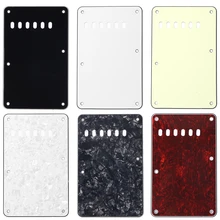 Electric Guitar Tremolo Cavity Cover Back Plate 6 Holes Strip Back For Fender ST SQ Electric Guitar Part Accessories
