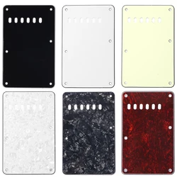 Electric Guitar Tremolo Cavity Cover Back Plate 6 Holes Strip Back For Fender ST SQ Electric Guitar Part Accessories