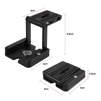 

Camera Pan Tilt Head Aluminum Alloy Z Type Foldable Quick Release Plate Stand Holder Slider Tripod For Canon Nikon Sony
