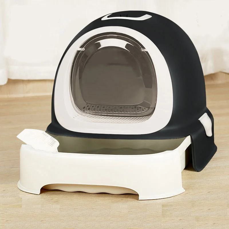 

Pets sand-basin fully enclosed cat toilet deodorizing extra large cat sash-tub cat supplies drawer cat litter box mascotas