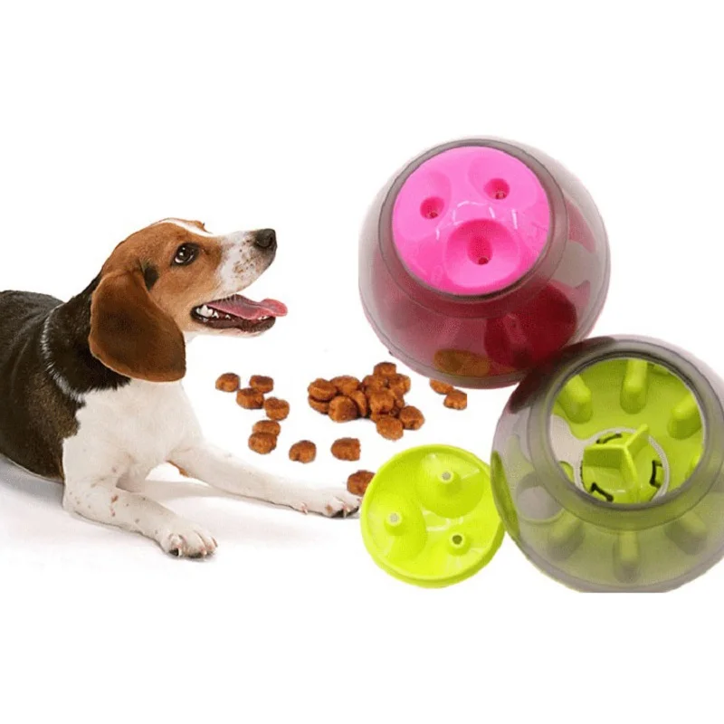 Интерактивная игрушка-Кормушка для домашних животных, кошачья пища, мячик, миска, Забавный питомец, тряска, контейнер для еды, щенок, медленная подача, стакан, игрушка