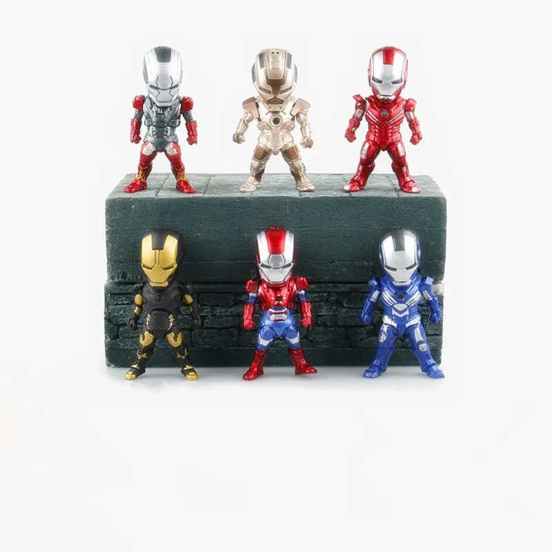 

Cheng yuan Anime Marvel 3-Series 4 Generation 6-Iron Man Bag Simplicity Version Garage Kit Model Car Mounted Decoration