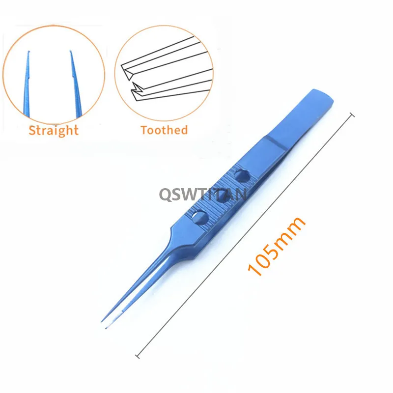 Eyelid Tweezers 11cm ophthalmic microsurgical instruments Ophthalmic forceps with hook platform