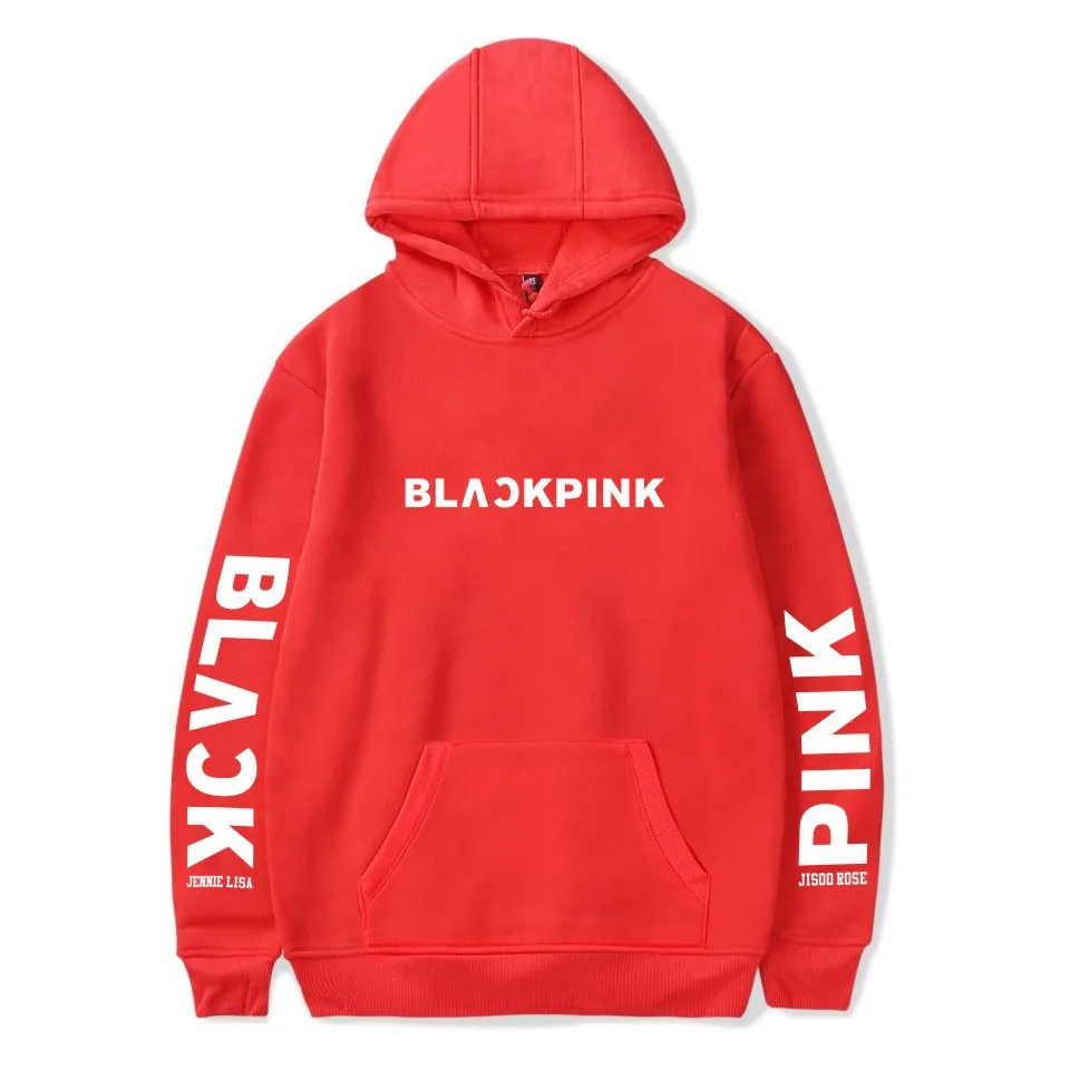 Осень стиль BLACKPINK женская комбинация уличная мода для мужчин и универсальная Толстовка