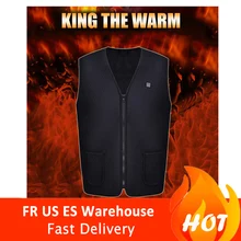 USB Инфракрасный нагревательный жилет куртка зимняя гибкая электрическая тепловая одежда жилет