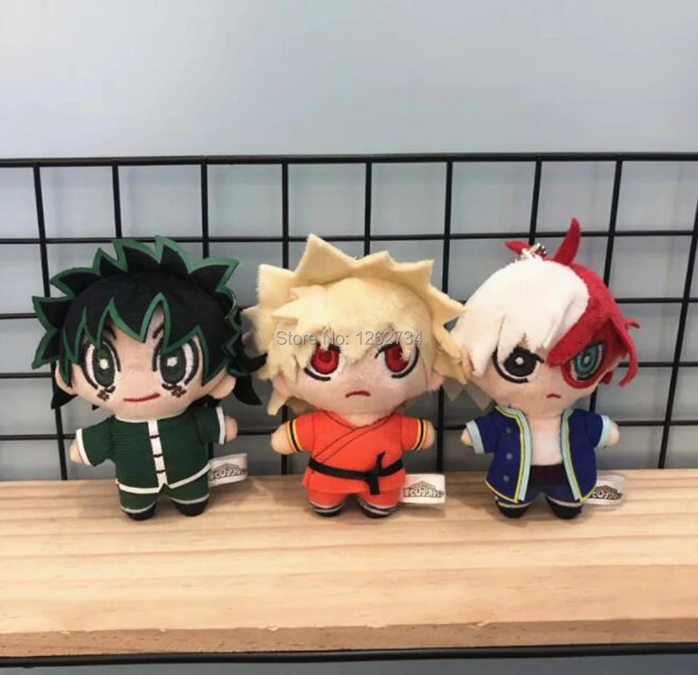 EMS 100/лот мой герой Academy Bakugou кацуки Todoroki Shoto Midoriya izku 10 см плюшевый брелок-Подвеска Игрушка