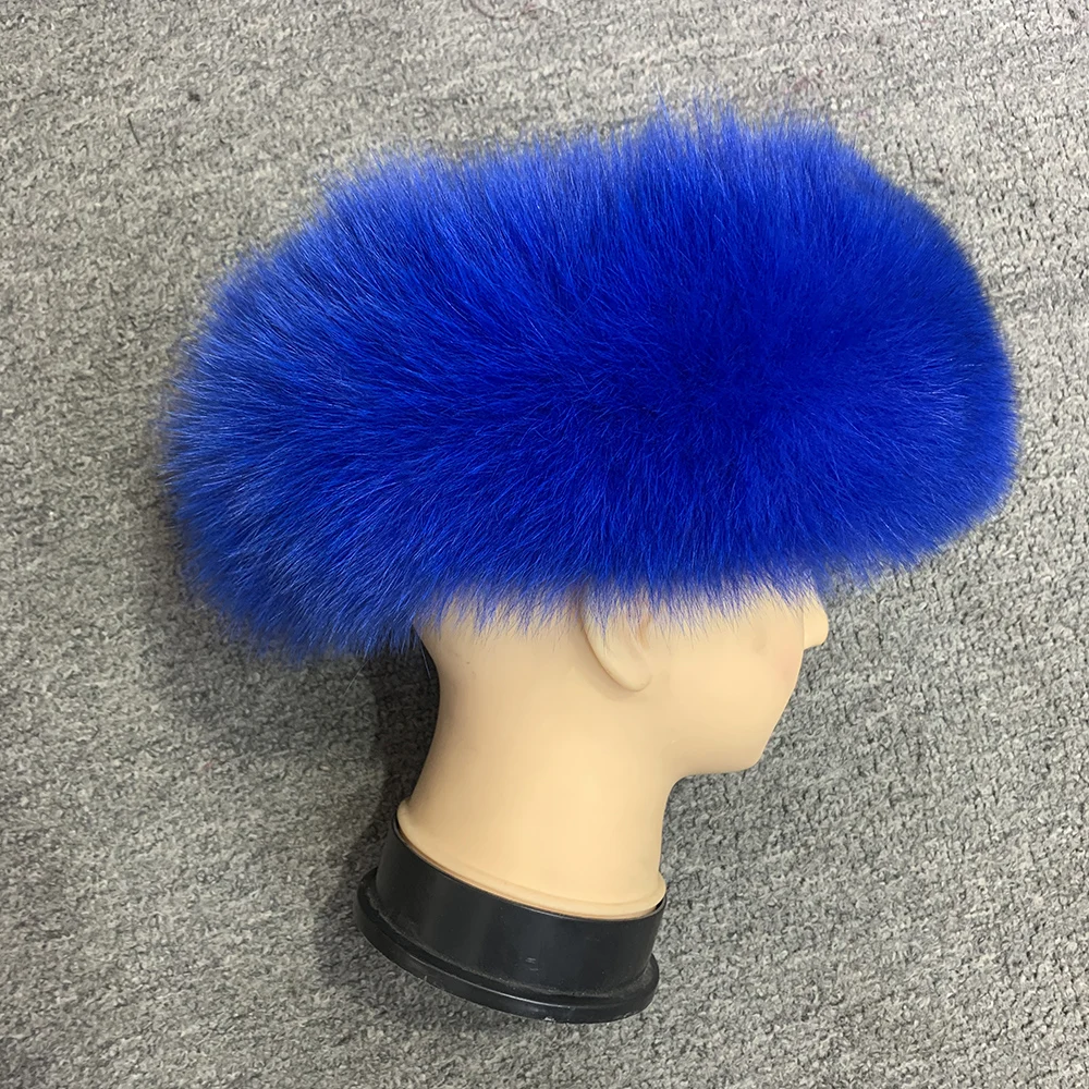 Winter Fashion Elastic Headband Fox Fur Headwear Racccoon Fur Women's Fluffy Real Fur Band S8300 hair barrettes for adults Hair Accessories