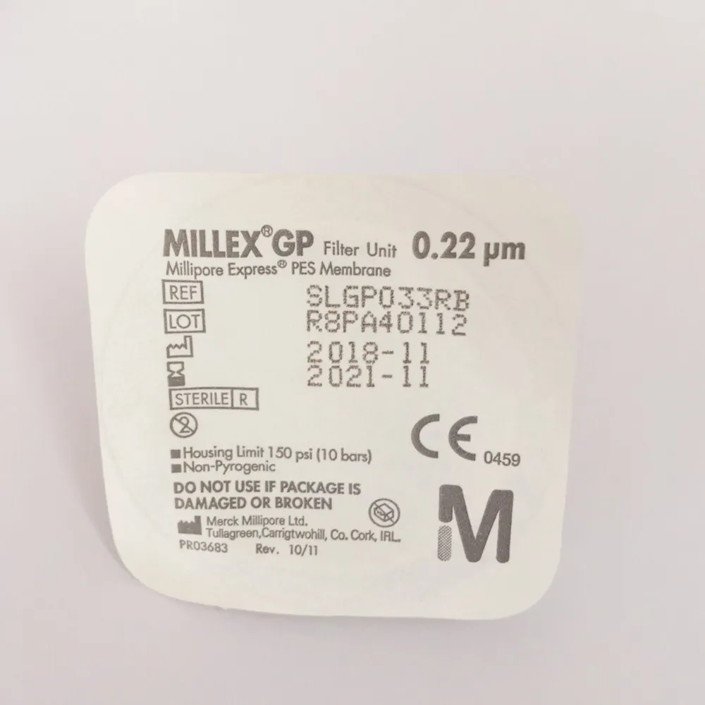 Millex GP фильтр для шприца 33 мм миллипор Полиэфирсульфон PES мембрана 0 22 мкм гамма