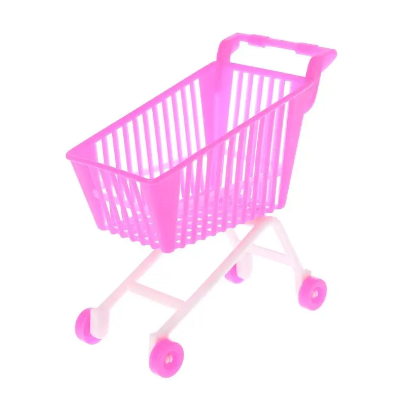 Doll Doll Shopping Cart Plastic Cute Miniature Mini Supermarket Storage