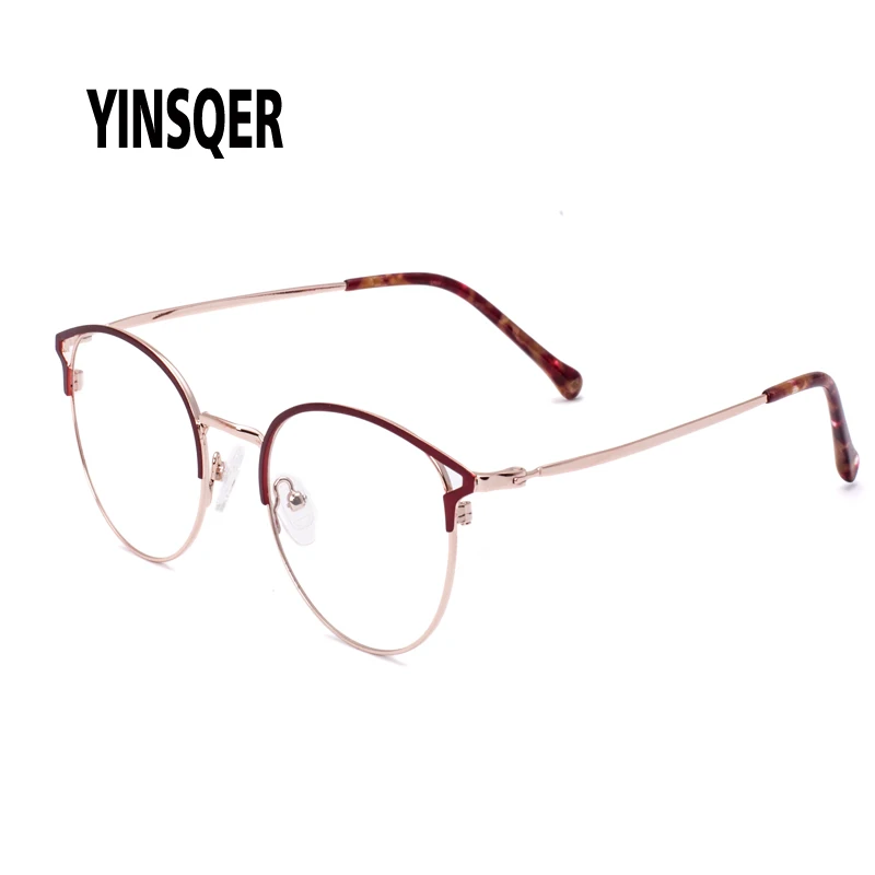 YINSQER 2020 новые необычные женские очки для глаз оправа женщин винтажные круглые