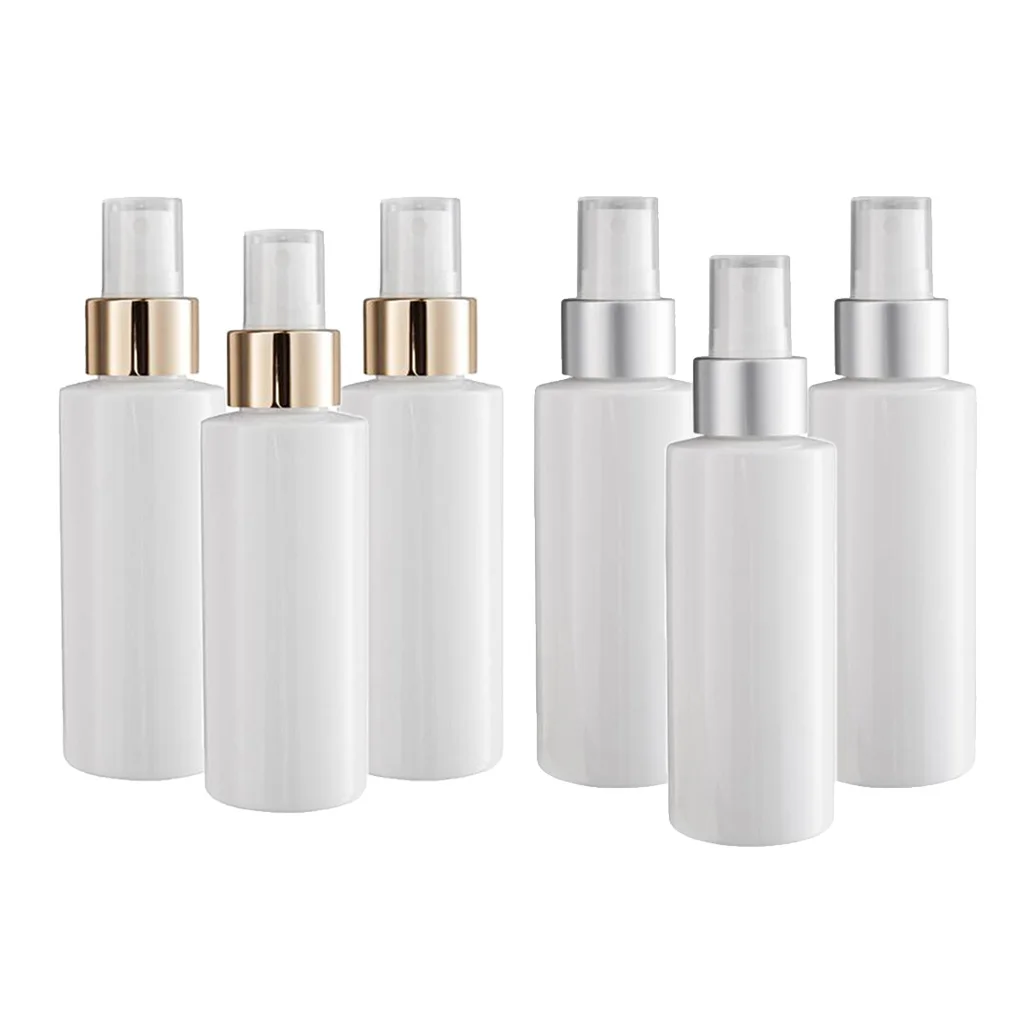 6x 3.4oz Refillable Perfume Fragrance Spray Bottles Tubes Toiletry Sprayer White