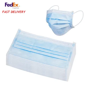 

Mask 3 Layer Disposable Anti-pollution Dust Protection Face Masks Elastic Earloop Dust Filter Safety Mask Adult Non Woven KF80