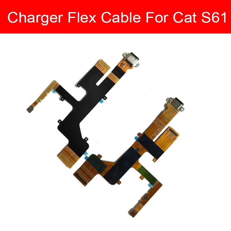 

Usb Charger Board For Cat S61 USB Charging Jack Port Connector Board Flex Ribbon Cable Phone Replacement Repair Parts
