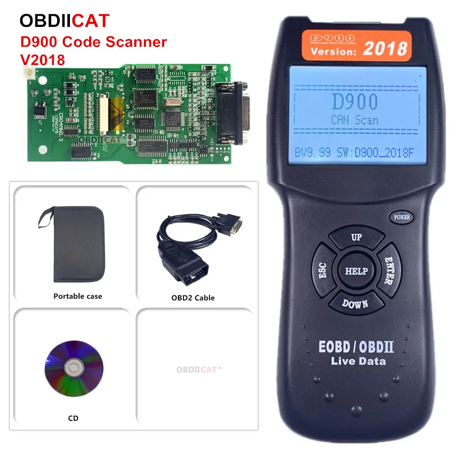 Best Quality D900 Code Reader Canscan Scanner Obd2 Live Pcm Data Auto Code Eobd Diagnostic Car Tool Code Readers Scan Tools Aliexpress
