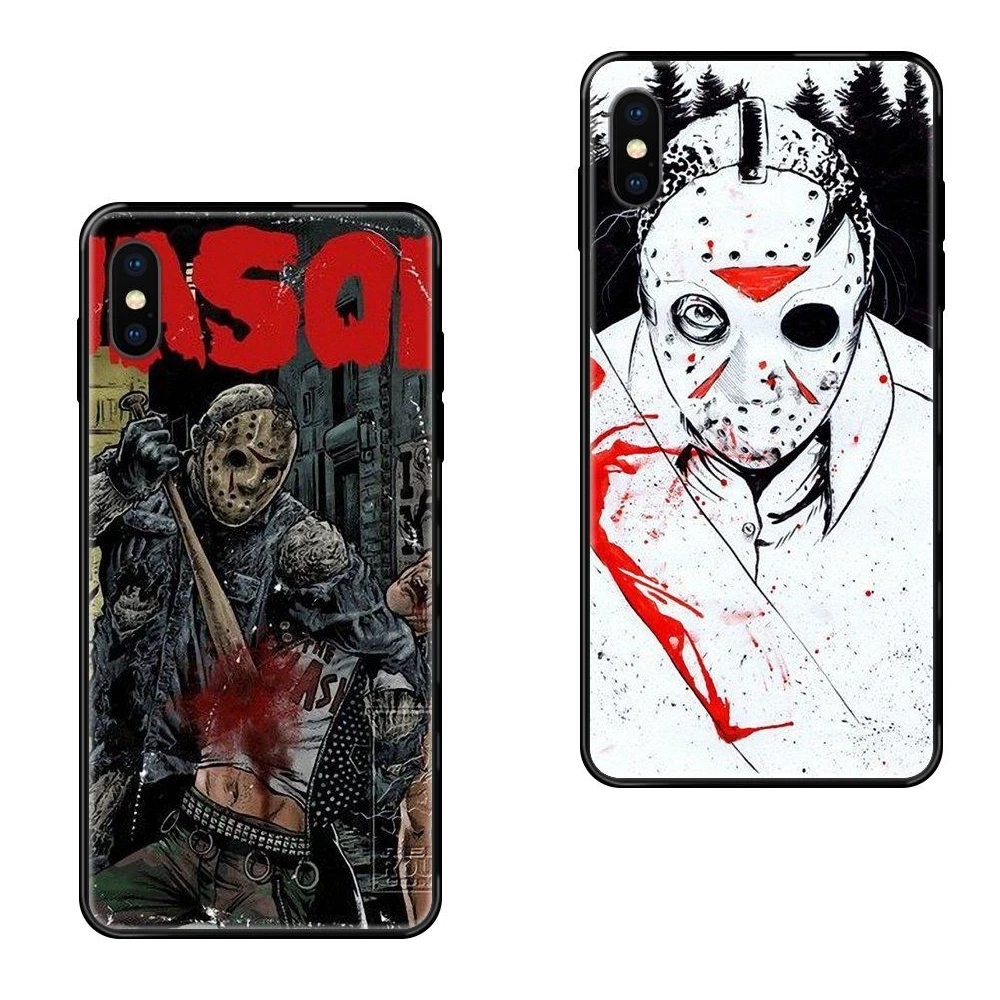 Черная пятница черный мягкий ТПУ чехол для мобильного телефона Jason Vorhees Friday The 13th