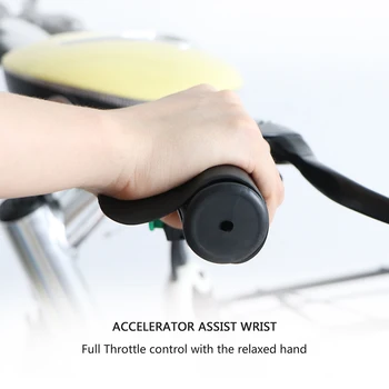 

Motorcycle Accelerator Assist Wrist 6.7*5.2*3cm Black Plastic Reduces Hand Fatigue And Cramp Cruise Control