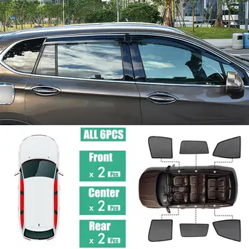 

Fit For Buick Envision 6Pcs Windows Sunshade UV Protection Mesh Block Visor
