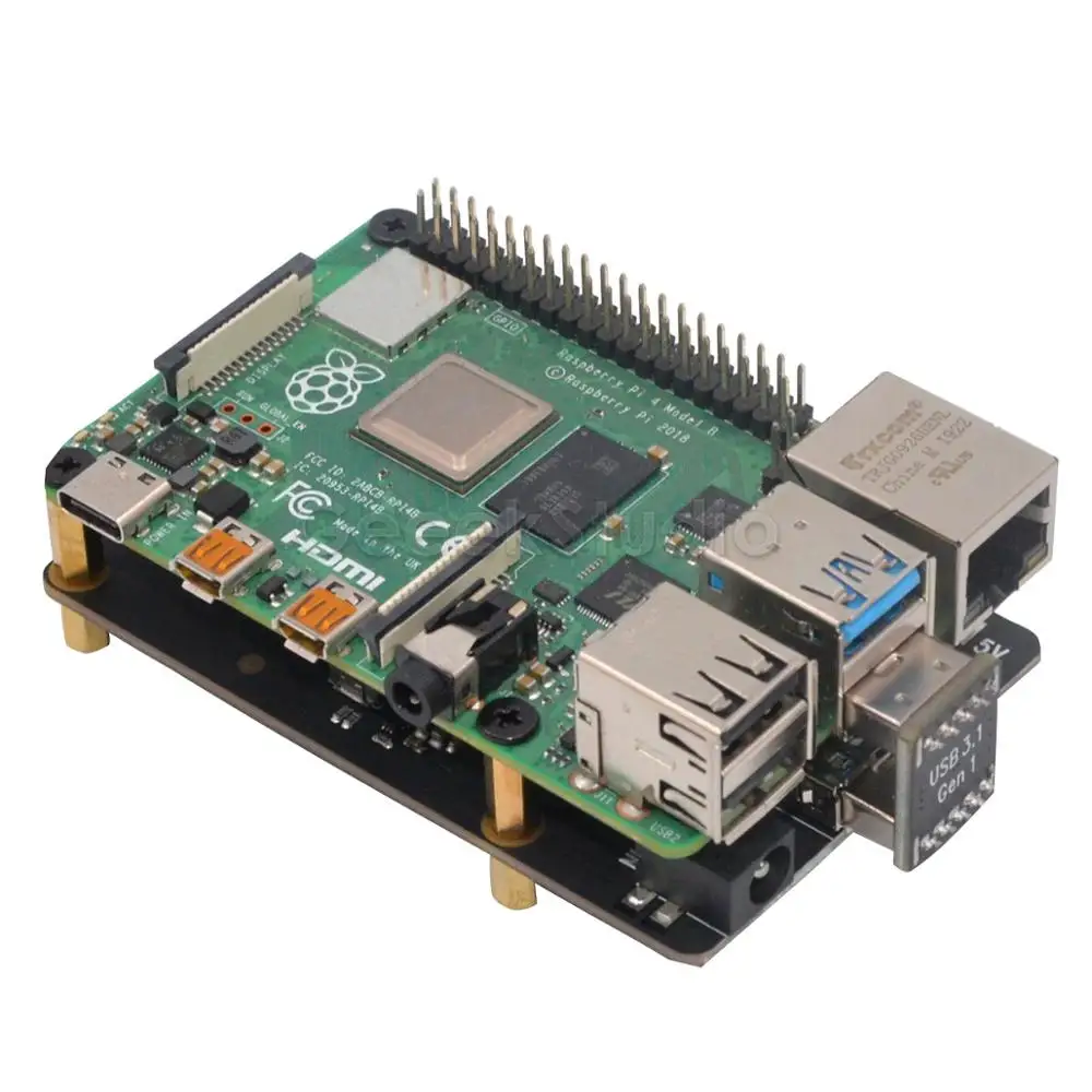 Новинка! Плата расширения для SSD накопителя Raspberry X857 V1.2 mSATA Pi 4B ( 4 модели