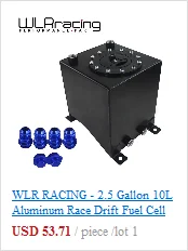 WLR RACING-40L алюминиевый топливный бак с крышкой топливного элемента 40L с сенсором пены внутри WLR-TK40