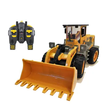 

Hot !Big RC Plastic Truck Bulldozer 6CH Remote Control Forklift Metal Engineering Vehicle Construction Boys Toys For Kids Gifts