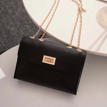 

British Fashion Simple Small Square Bag Women's Designer Handbag 2020 High-quality PU Leather Chain Mobile Phone Shoulder bags