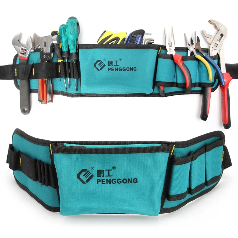Multifunctional Power Tools Waist Bag Oxford Waterproof Pocket Kit with Belt