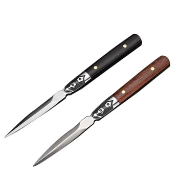 

Tea Needle Pu'er Knife Handmade Stainless Steel Wood Knives for Cut Pu Er Cake Tea Cone Tool Cutter Kung Fu Tea Set Accessories