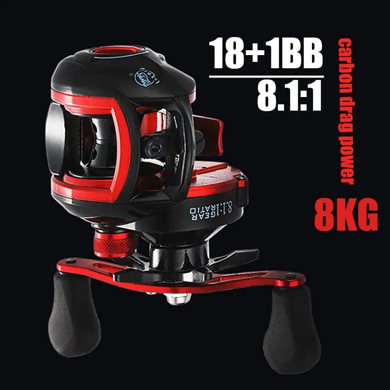 Lieyuwang 17 + 1BB 8 1: 1 кг МУЛЬТИПЛИКАТОРНАЯ катушка для ловли рыбы Carretilha de pesca Abu garcia