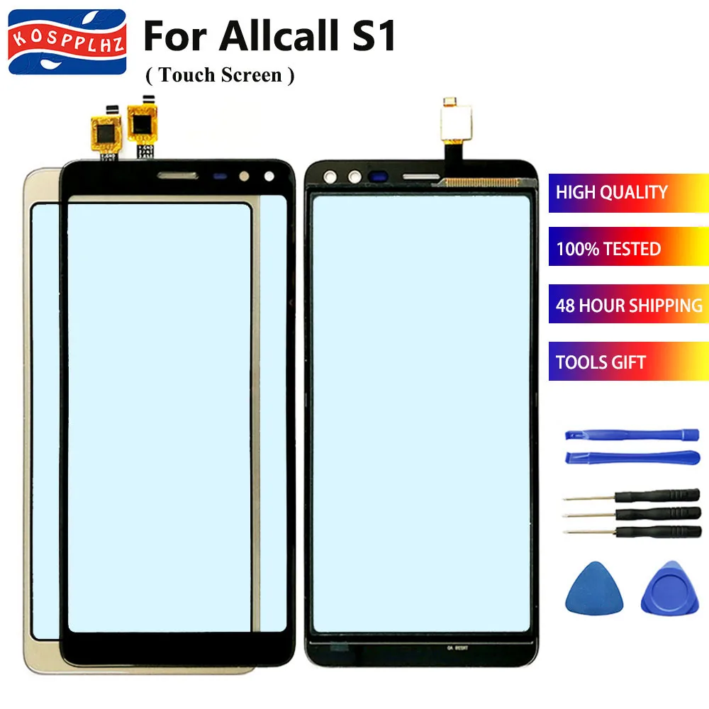 Оригинальное Переднее стекло 5 дюйма для Allcall S1 сенсорного экрана 100% новая панель