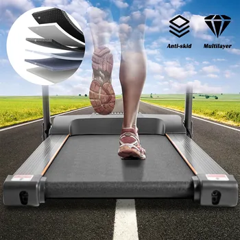

Home Small Fitness Treadmill Foldable Adjustable Speed Multi-mode Mute Treadmill With LED Display Gym Fitness Equipment