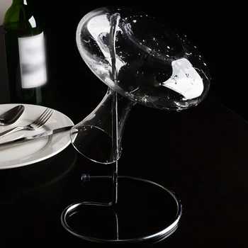 

Silver Drying Rack Stainless Steel Decanter Barware Display Kitchen Bottle